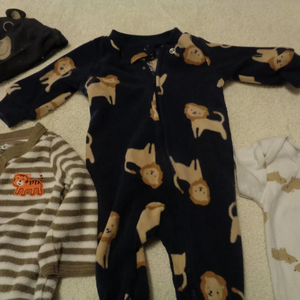 ANIMALS INFANTS 4 PIECES BABY WEAR BUNDLE